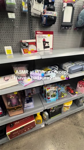 I spend too much money on Botox to lay in the sun and get a real tan so… sometimes we have to make sacrifices 🤣 #publicasmr #lowqualityasmr #asmr_tingles #walmart #asmrtapping @Walmart