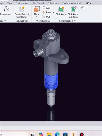 Fuel Injector Nozzle Assembly in Autodesk Inventor