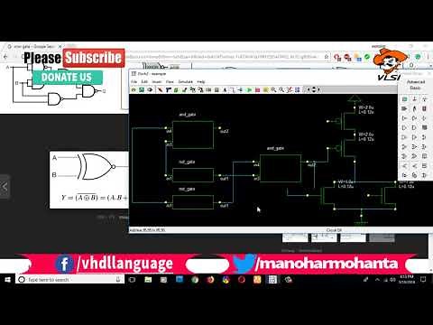 Implementation of NOT Gate and XOR Gate Using DSCH/Microwind Part-2