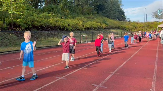 Donald E. Schick Elementary School held its 17th annual SockWalk Friday at the school in Loyalsock Township. The school-wide fundraiser is part of the annual Battle of the Bridge with the Montoursville School District, where the schools PTOs have a friendly fundraising competition with the winner receiving the golden shoe trophy. KAREN VIBERT-KENNEDY/Sun-Gazette | Williamsport Sun-Gazette
