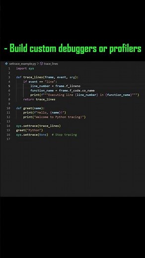 Trace Your Python Code Like a Pro #Python #PythonTips #PythonTricks #Debugging #Shorts #DevAsService