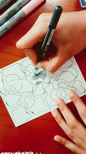 easy doodle idea , easy drawing tutorial for beginner