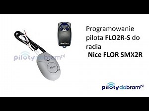 Programming remote control Nice Flor FLO2R to SMX2R