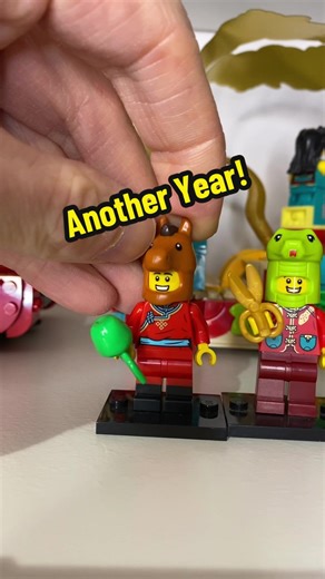 Adding the year of the horse mascot to my line up of Lego minifigures. I love these little characters and look forward to getting another one next year. #lego #chinesenewyear #minifigure #minifig #legominifigure