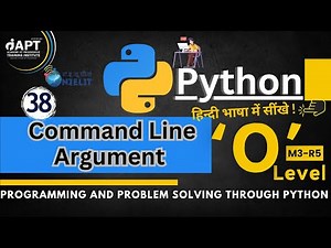 Python Command Line Arguments in Hindi | sys.argv Explained | O Level M3-R5