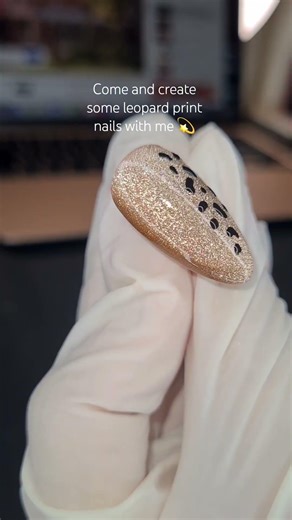 how to create leopard print nail art