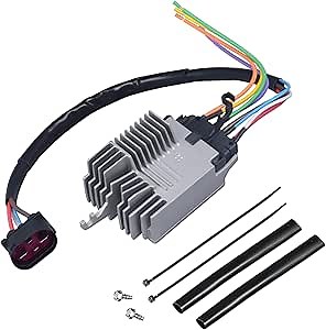 Cooling Fan Control Module Compatible with Audi A4 only A4(B6) 2003-2005;A4(B7) 2005-2008;A4 (8E) 2000-2004;A4(8H) 2002-2005 Replace OE 8E0959501AG 8E0959501AB 860959501B
