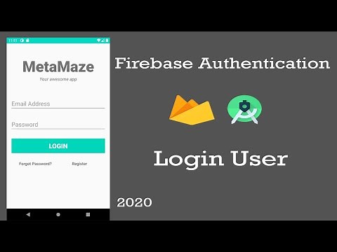 #2 Login and Registration Android App Tutorial Using Firebase Authentication - Login User