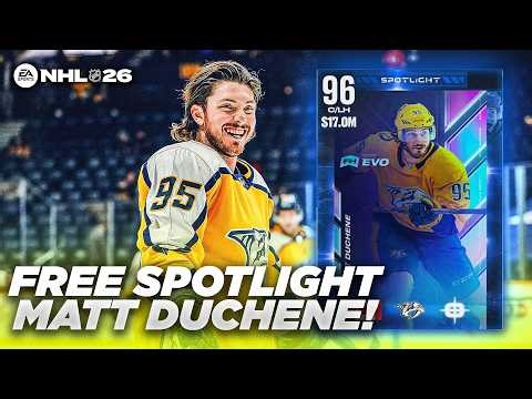 FREE 96 OVERALL MATT DUCHENE | NHL 26 HUT LATEST CONTENT!
