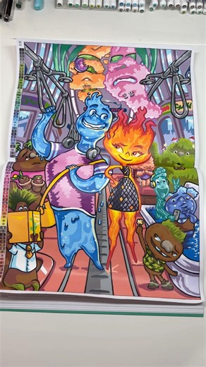 Tome 13 page 83-84 color code #disney #arttherapy #coloriagesmysteres #hachetteheroes