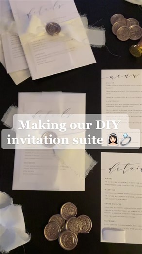 The process of making our DIY invitation suite, still so pleased with them! 👰🏻‍♀️💍 supplies from @Printed.com and @Amazon, I’ll do another video on each item #bride #bridetobe #weddingplanning #diybride #diybrideinspo #weddinginspo #weddinginvites #bridetobe2023 #weddingdiy #weddingtok #fyp #foryou #foryoupage