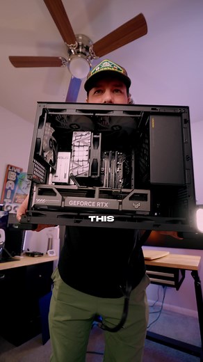 This might be the biggest gpu I can fit in this thing 😅 Installing a gpu is super simple so here’s exactly how to do it! Watch out for the next video so you know exactly what to do AFTER upgrading! . #pctips #pcbuild #smallformfactor #gpu #smallpc #tech #aboveaveragefps