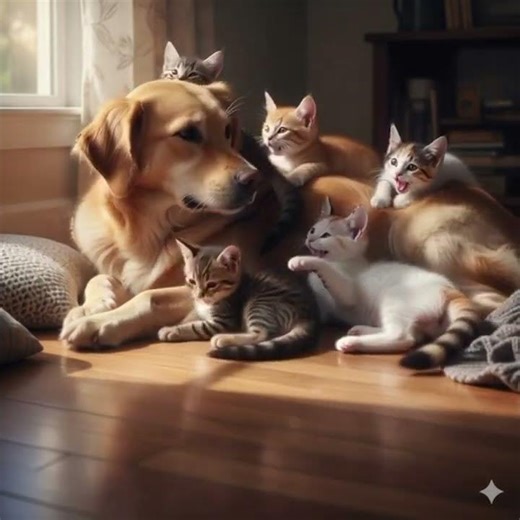🐾 “5 tiny kittens napping together — too peaceful!! 😴✨”