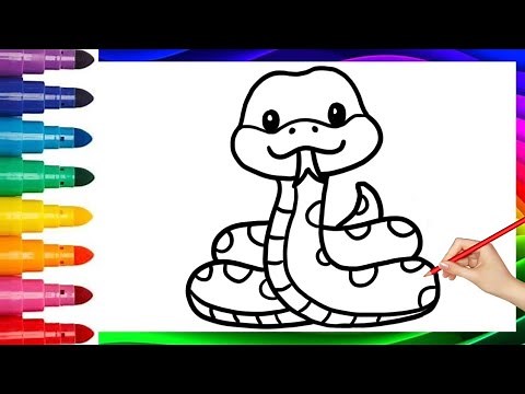 How to draw a snake | easy step-by-step drawing tutorial