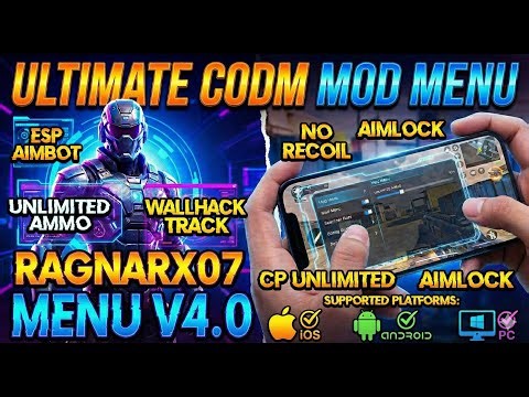 FREE CODM MOD MENU APK COD MOBILE +WALLHACK +AIMBOT +ES | DOWNLOAD CHEATS NO RECOIL CODM APP aimbot