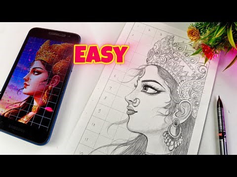 Maa Durga Drawing | Navratri Special Drawing | Goddess Maa Durga Pencil Drawing