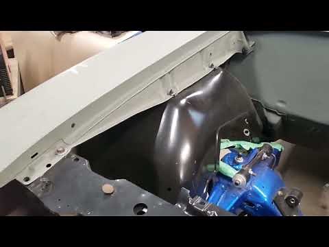 installing inner fender, 68-74 GTO A-body
