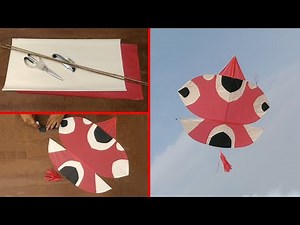 How to make patang at home with simple steps - Tukal kite flying at roof - Diy kites - Kite crafts