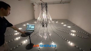 Touchdesigner   Leapmotion 交互设计 人体互动灯光 3D球