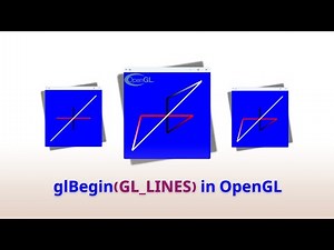 3 - OpenGL Tutorial: Learn How to Draw Lines in OpenGL using GL_LINES #بالعربي