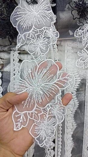 Exquisite Cutdana Cut Work Lace Collection for Dresses