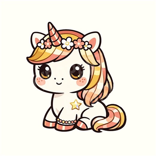 Unicorn and Rainbow Clipart Set, Watercolor Baby Unicorn Magical Clip Art Bundle, Fantasy Nursery PNG Digital Download Files - Etsy