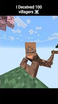 “I Put 100 Villagers in a Skyblock Challenge… 😏☠️”