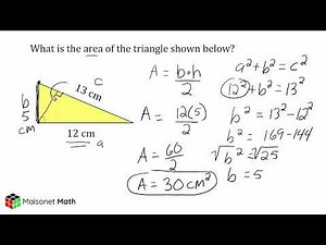 Find Missing Sides Of Right Triangles - The Pythagorean theorem