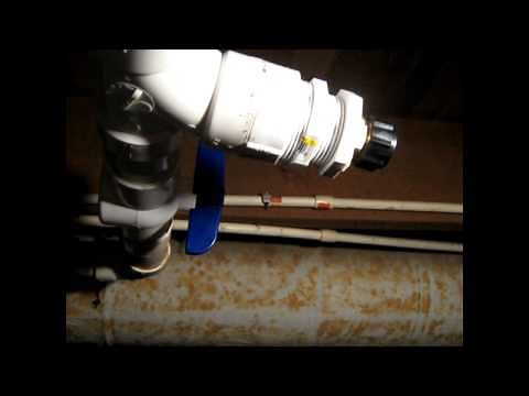 Cleaning washing machine drain pipe