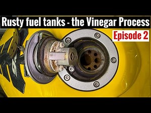 Can Vinegar Really Fix Your Motorcycle Tank? Rust removal Tutorial Ep2
