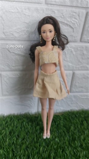 Barbie doll in short skirt
