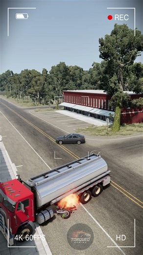 Unexpected Road Accident 💀 |Simulation | Torqueo Gaming | #car #beamngdrive #viral #crash #accident