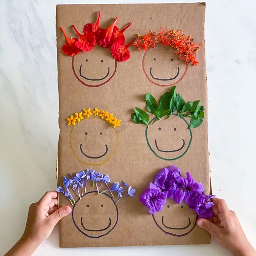 Nature Walk Scavenger Hunt - Color Matching Art