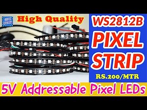 Best Quality WS2812B NeoPixels LED Strip Light in India Non-Waterproof RGB 300 LEDs Per Roll