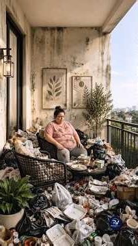 Extreme Balcony Rescue: From Hoarder Disaster to Sunset Oasis! 😱#renovation #transformation