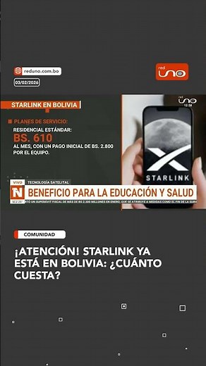 ¡atención! Starlink ya está en Bolivia: ¿cuánto cuesta?