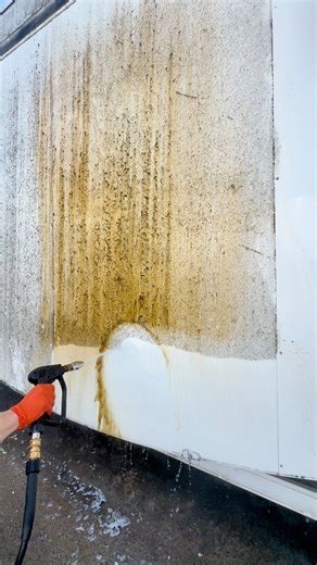Pressure washing DECADES of dirt away 😮‍💨 Invoice Fly #satisfying #cleaning | Auto Reflect Detailing