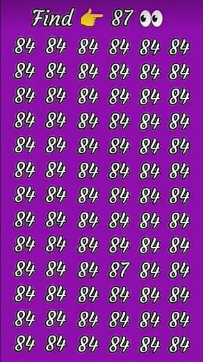 #Find the odd number 87 🧐🤯😵‍💫🤔 #Math puzzle 🧩🧩 #Challenge #Subscribe the channel for more puzzles.