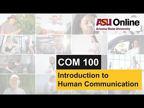 COM 100 - Introduction to Human Communication Course Overview