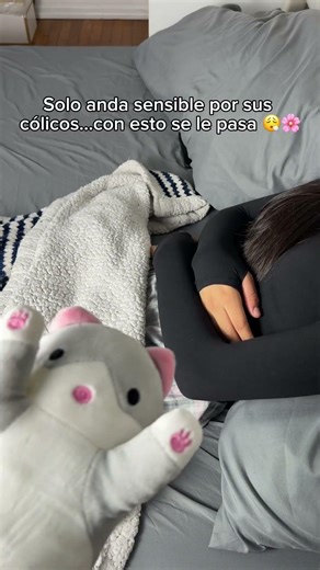 Gatito térmico con calorcito ajustable para cólicos.🐱Más info en mi perfil..