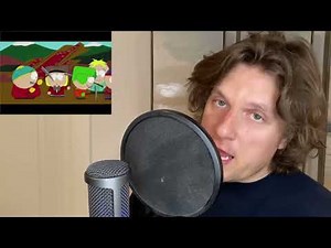 Cartman singing and Kyle yelling at him