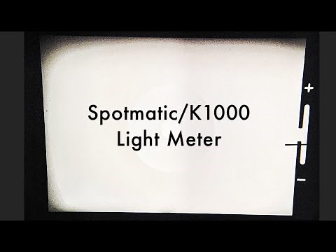 How a Pentax Spotmatic Light Meter Works