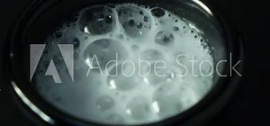 Baking soda or bicarbonate of soda slaked with vinegar. Sodium bicarbonate, chemical formula NaHCO3.