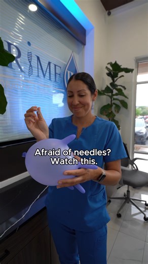 A lot of people avoid IV Therapy because they’re scared of needles… but our needles are so thin, you’ll barely feel a thing. It doesn't even pop a balloon! | Prime IV Hydration & Wellness