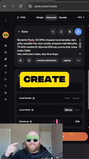 How to Make Your Own PHONK Vocals in Suno Ai #sunoai #suno #sunoaitutorial #sunostudio #aimusic
