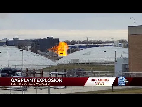 Video: Hydrogen tank explodes at gas company