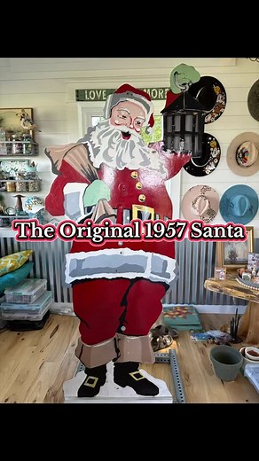 12 reactions · 13 comments | He is almost finished, just needs a several coats of poly and a light wired in his lantern! #vintagesanta #ubild #vintagechristmasdecor | Oak & Bumble Studio | Facebook