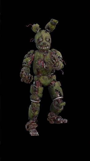 Two Evil Eyes Springtrap Walk Cycle Recreation - Blender Animation
