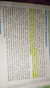 1.1. MEANING OF MANAGEMENTHuman beings are surrounded by orga... | Filo