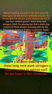 The stringers think I’m playing, but I cleared it final wave Salmon run Splatoon 3(switch)#shorts￼￼